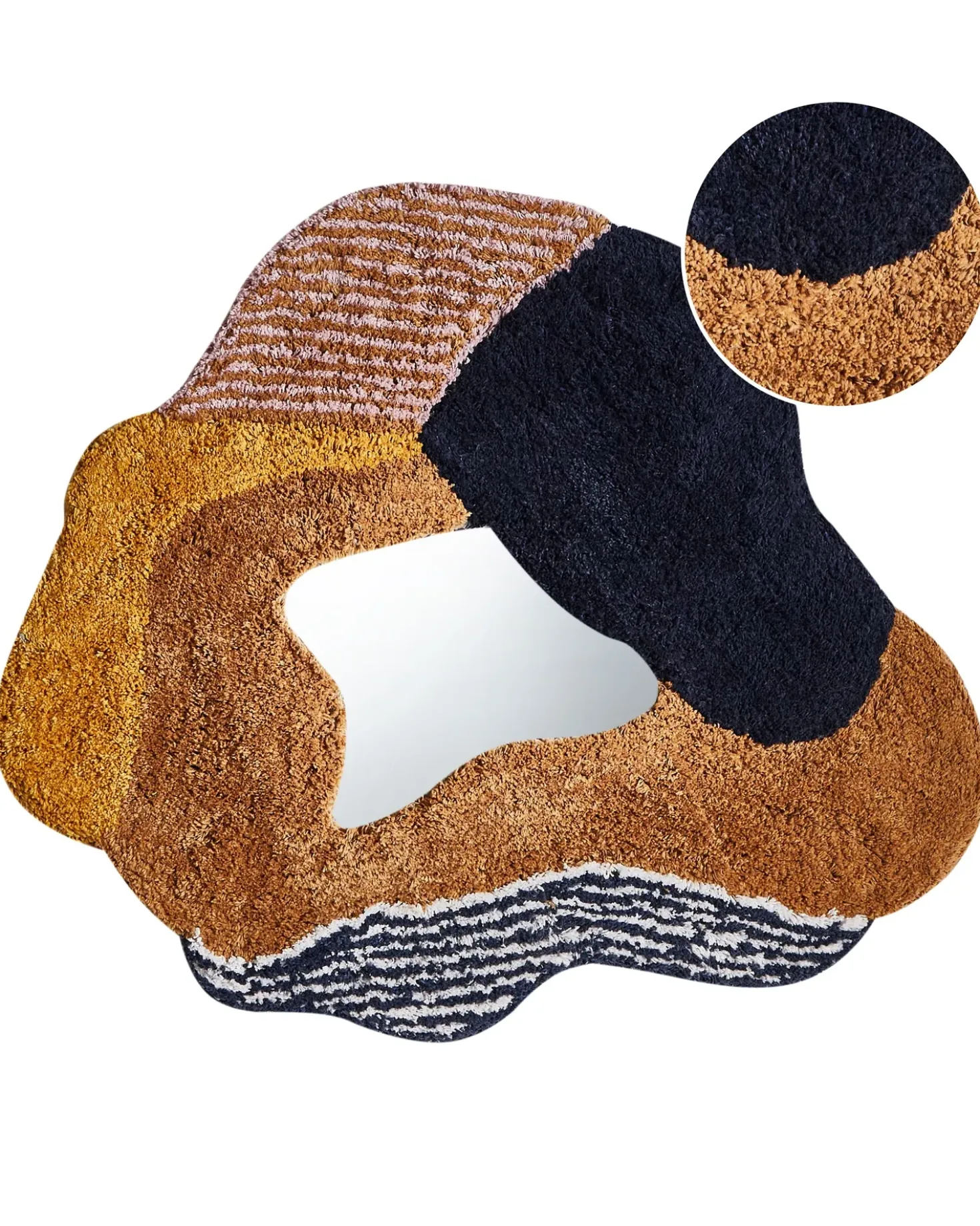 Specchio ABASZA 60 cm 62 cm Cotone Multicolore