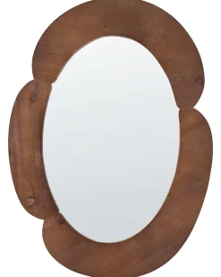 Specchio ALVENA 60 cm 80 cm Marrone scuro