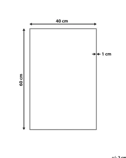 Specchio ANGERS 40 cm 60 cm Argento
