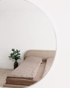 Specchio ANNEMASSE 80 cm 80 cm Metallo Argento