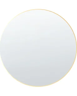 Specchio ANNEMASSE 80 cm 80 cm Metallo Oro