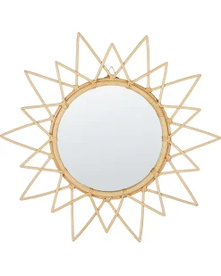 Specchio AROEK 61 cm 61 cm Rattan Naturale