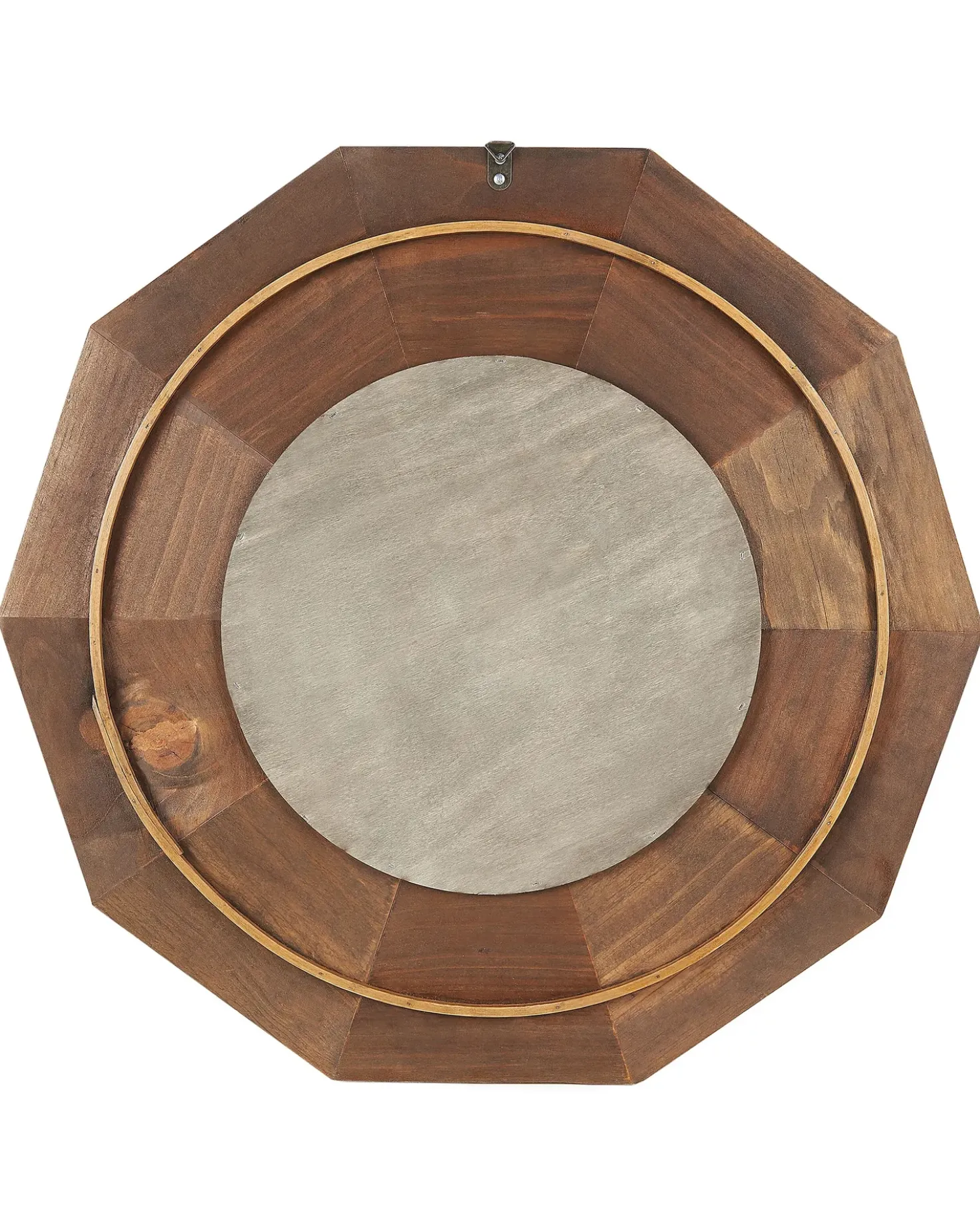 Specchio ASEM 60 cm 60 cm Legno di pioppo Marrone