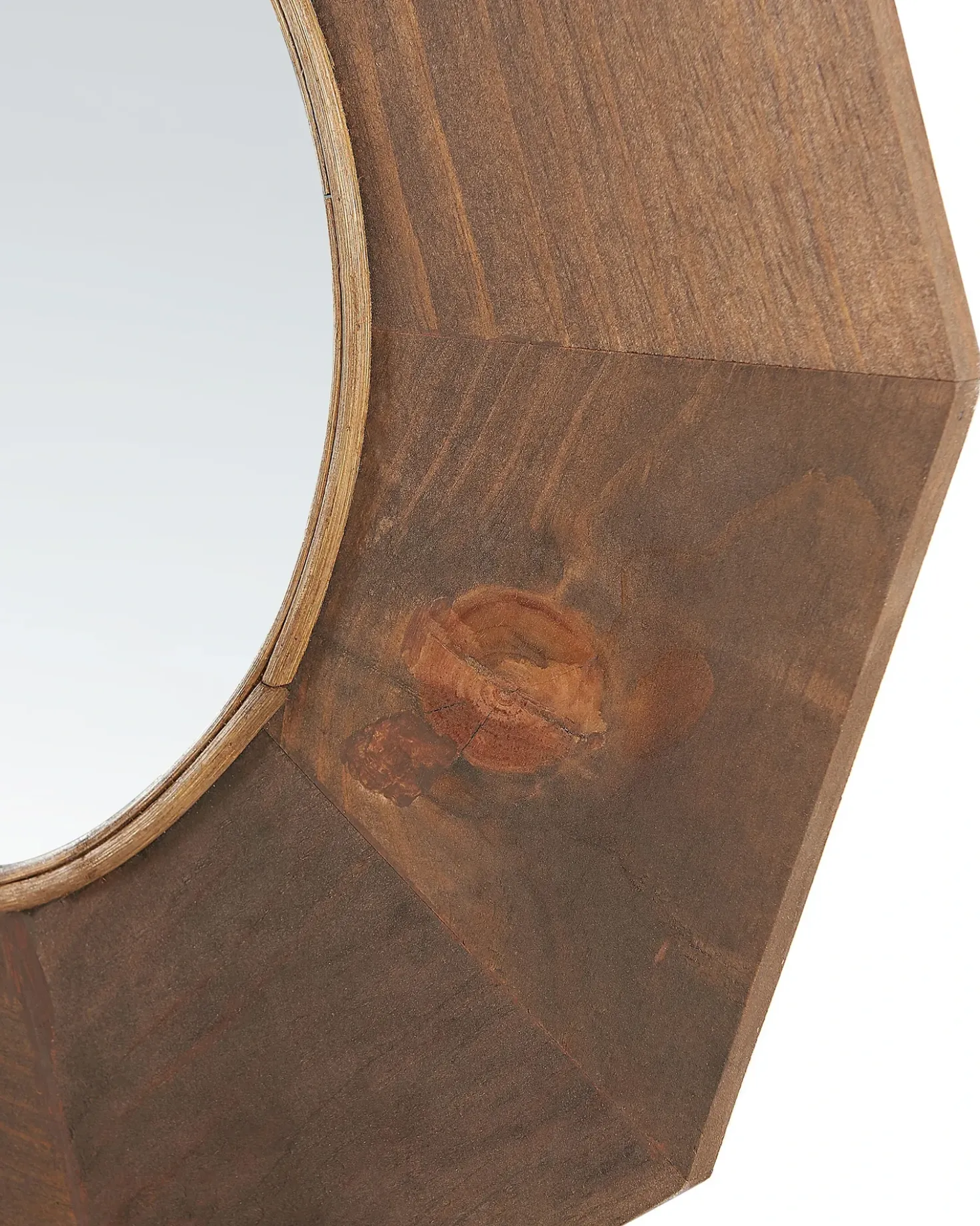 Specchio ASEM 60 cm 60 cm Legno di pioppo Marrone