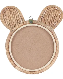 Specchio ASHANTI 30 cm 33 cm Rattan Naturale