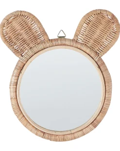 Specchio ASHANTI 30 cm 33 cm Rattan Naturale