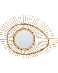 Specchio BARIO 63 cm 45 cm Bambù Naturale