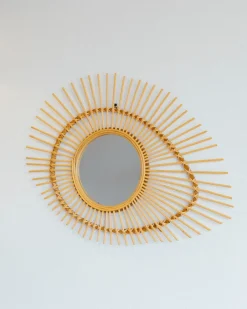 Specchio BARIO 63 cm 45 cm Bambù Naturale
