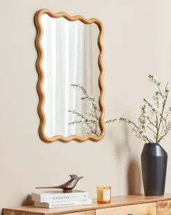 Specchio BEFFES 50 cm 72 cm Legno di pino Naturale