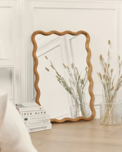 Specchio BEFFES 50 cm 72 cm Legno di pino Naturale