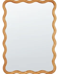 Specchio BEFFES 50 cm 72 cm Legno di pino Naturale