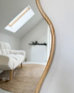 Specchio BIOLLET 80 cm 180 cm Legno di Paulownia Naturale