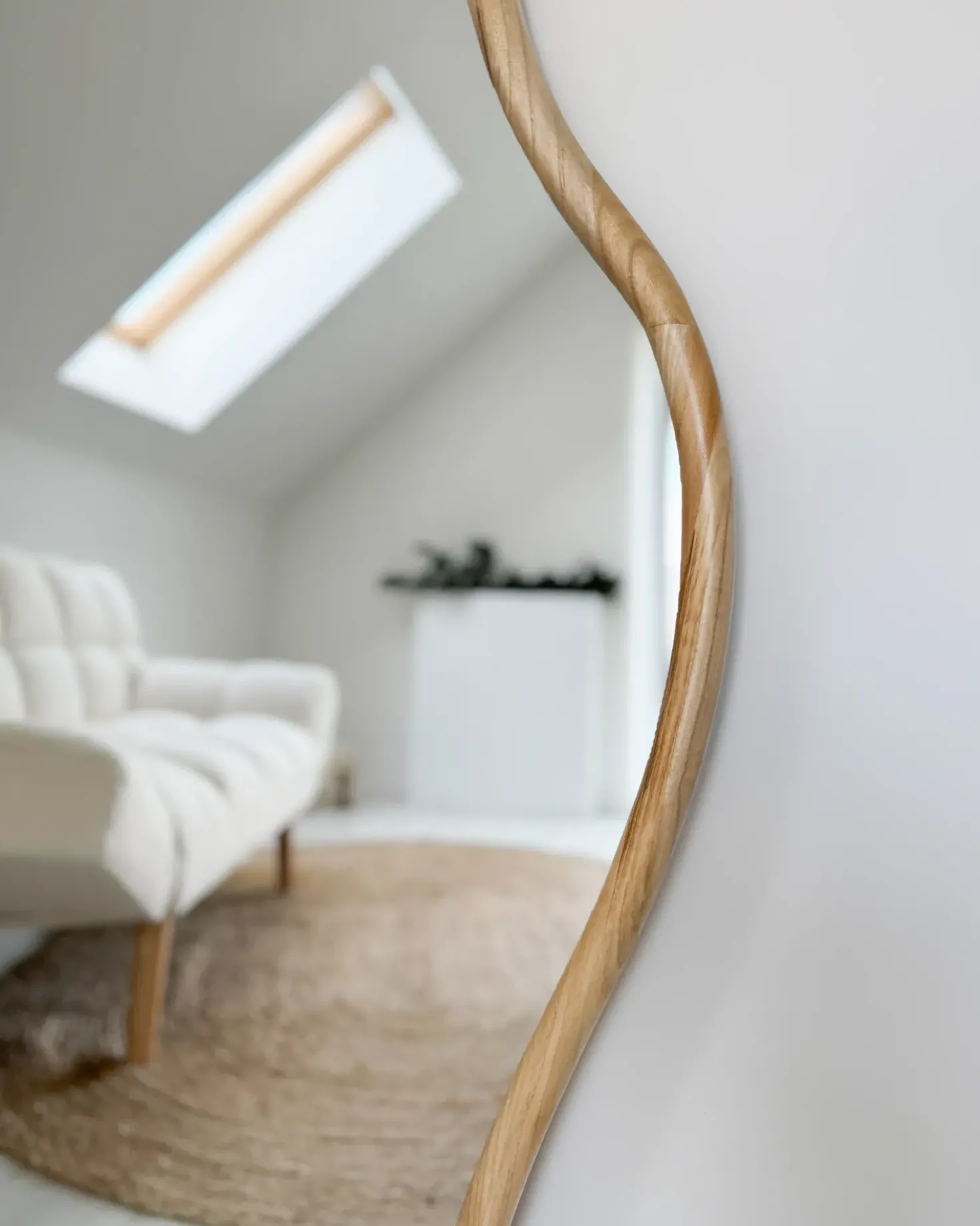 Specchio BIOLLET 80 cm 180 cm Legno di Paulownia Naturale
