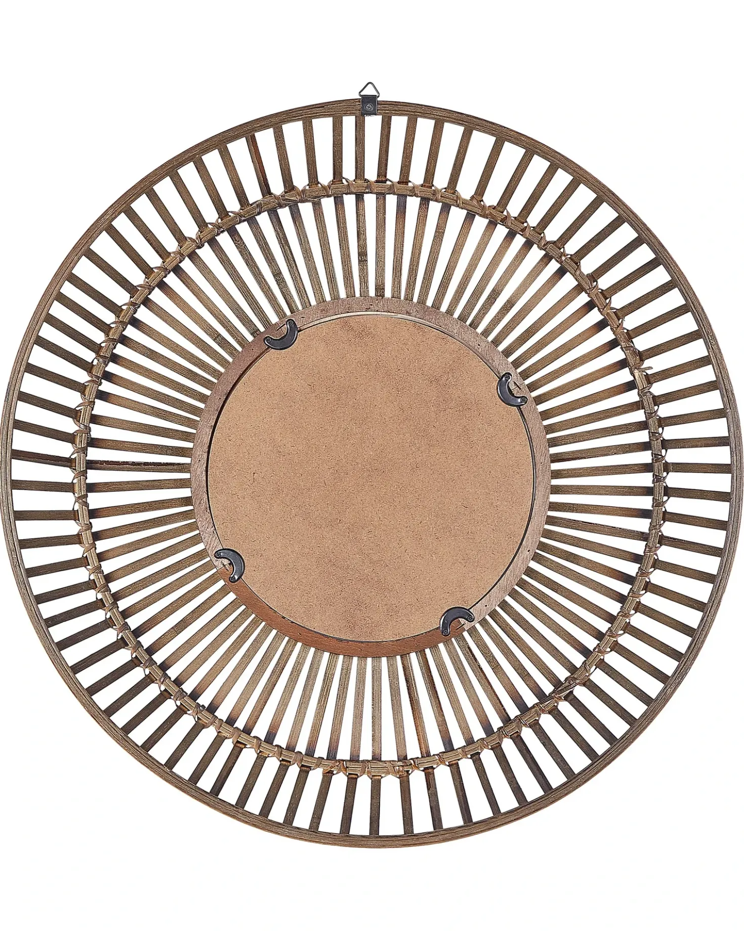 Specchio BLASITO 66 cm 66 cm Bambù Marrone