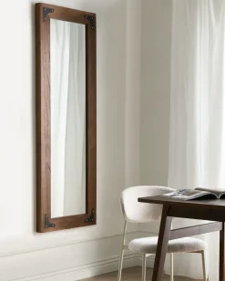 Specchio BLOSVILLE 58 cm 164 cm Legno di abete Marrone