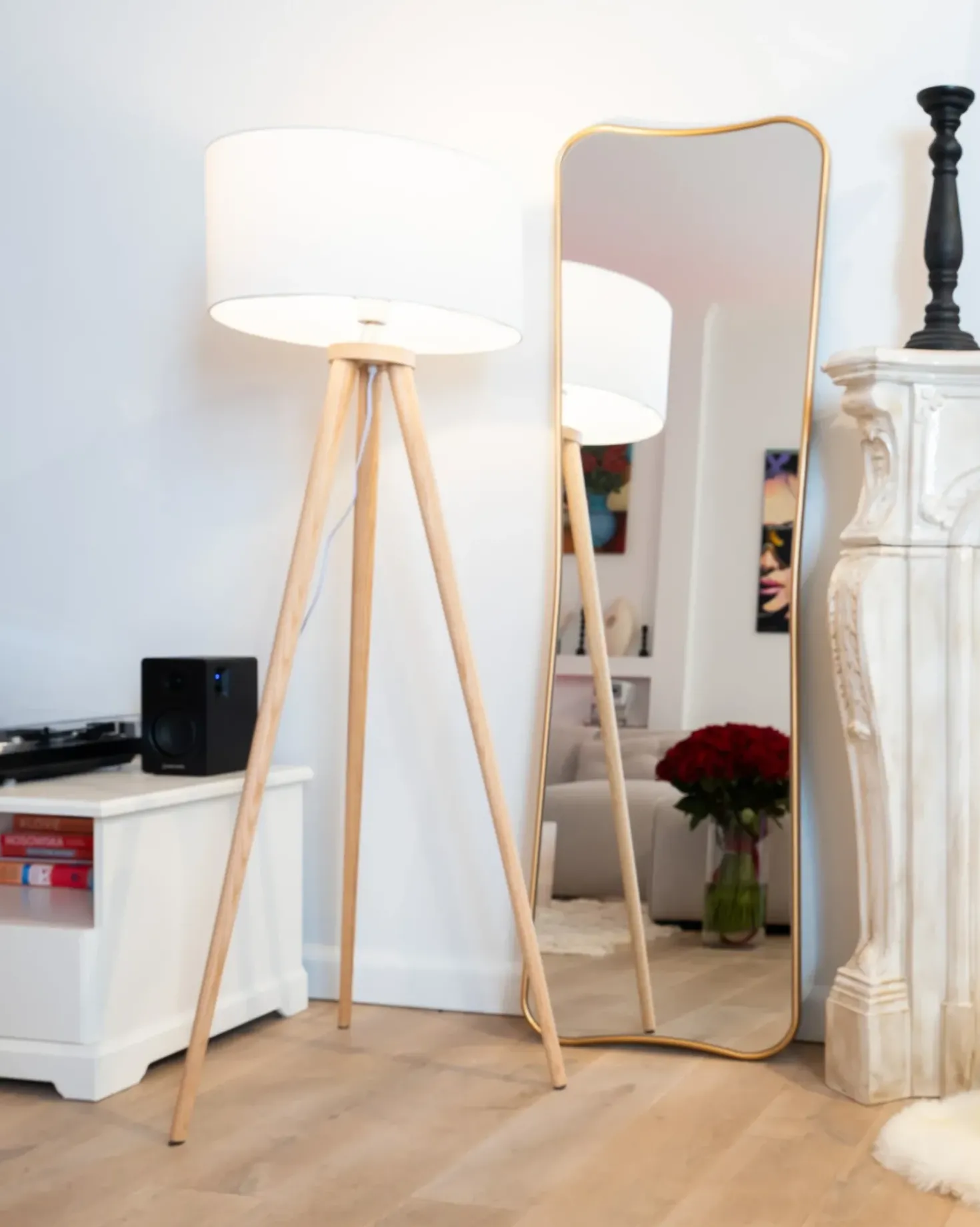 Specchio BRIEUC 50 cm 160 cm Oro