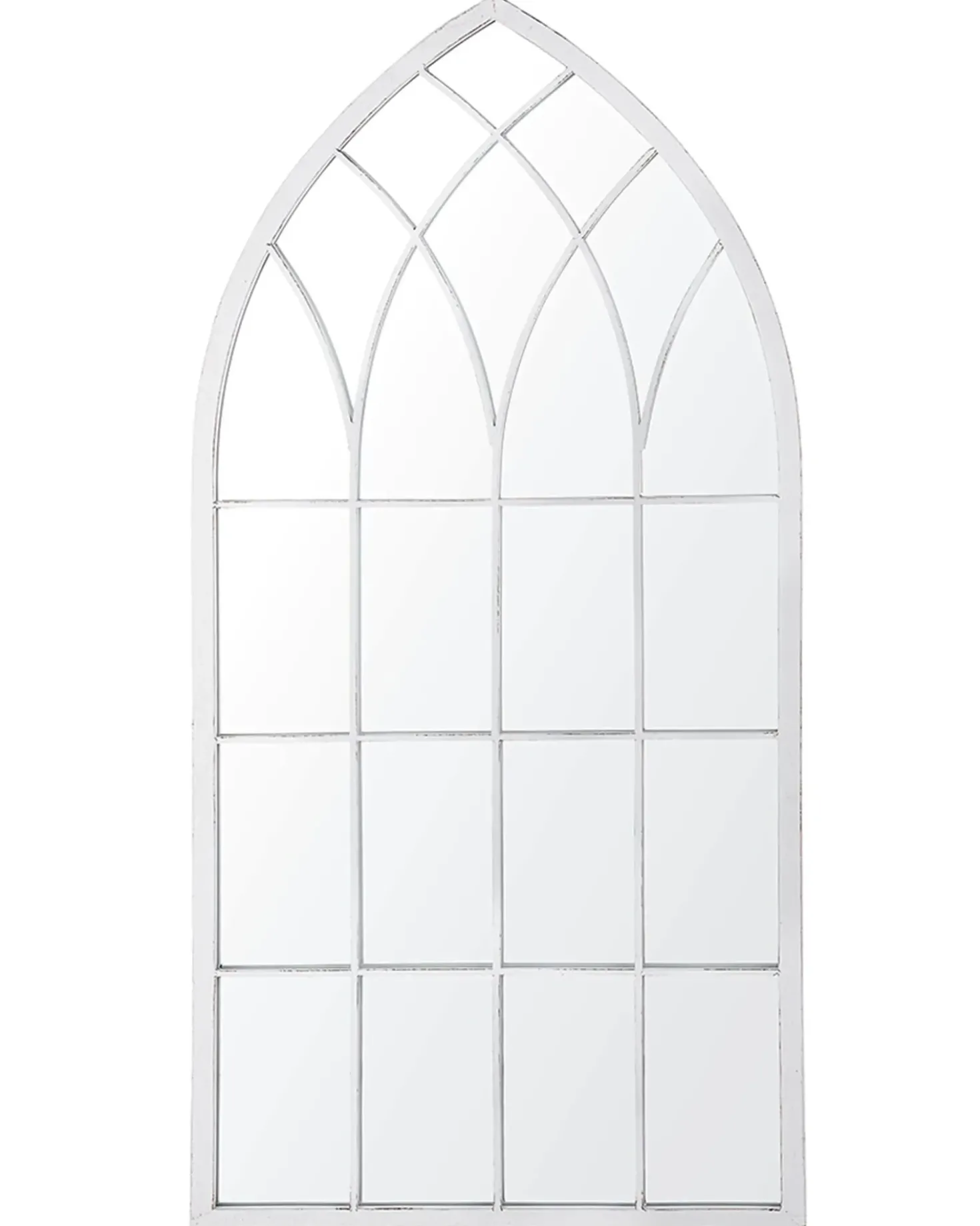 Specchio CASSEL 50 cm 115 cm Metallo Grigio chiaro