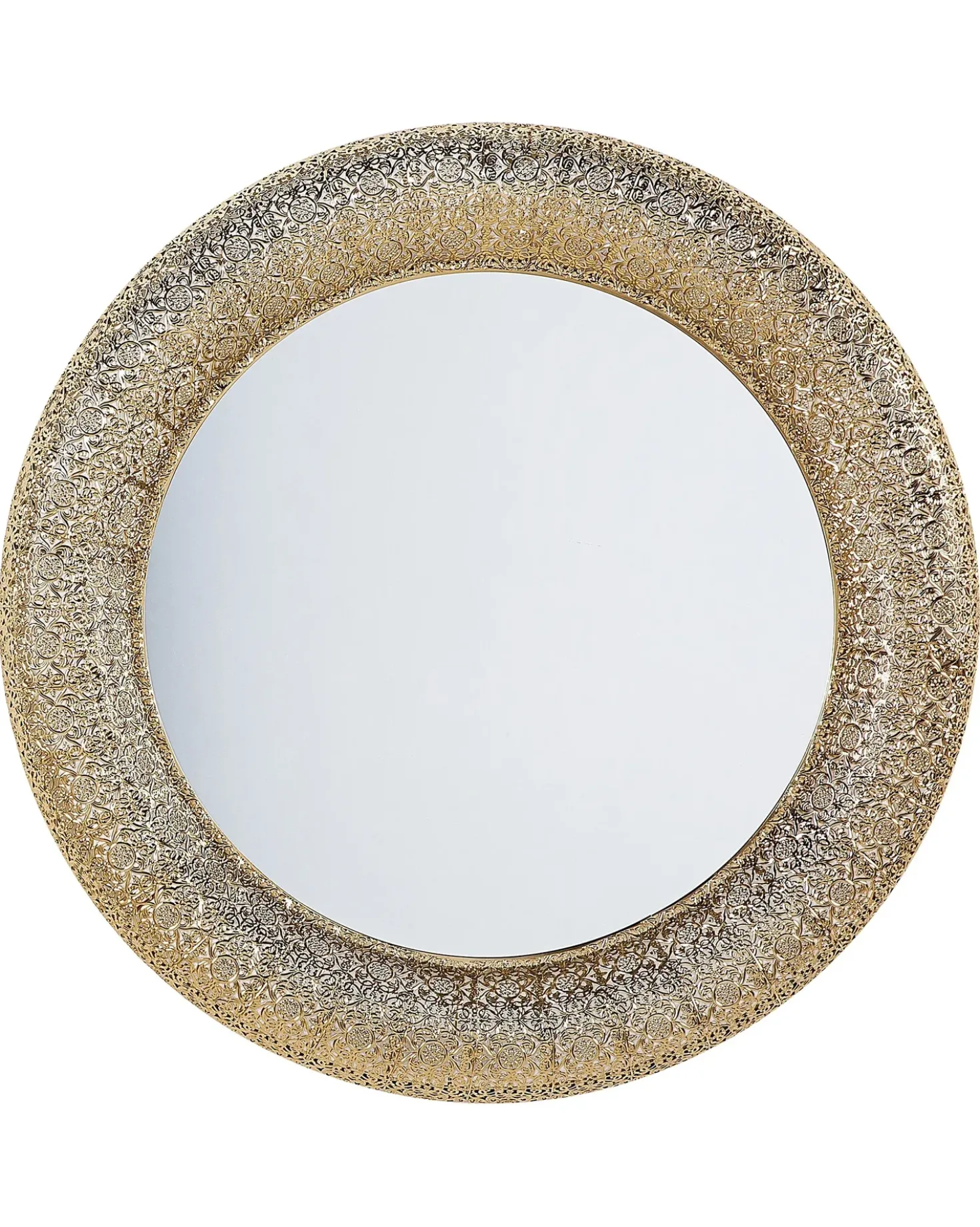 Specchio CHANNAY 80 cm 80 cm Metallo Oro