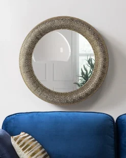 Specchio CHANNAY 80 cm 80 cm Metallo Oro