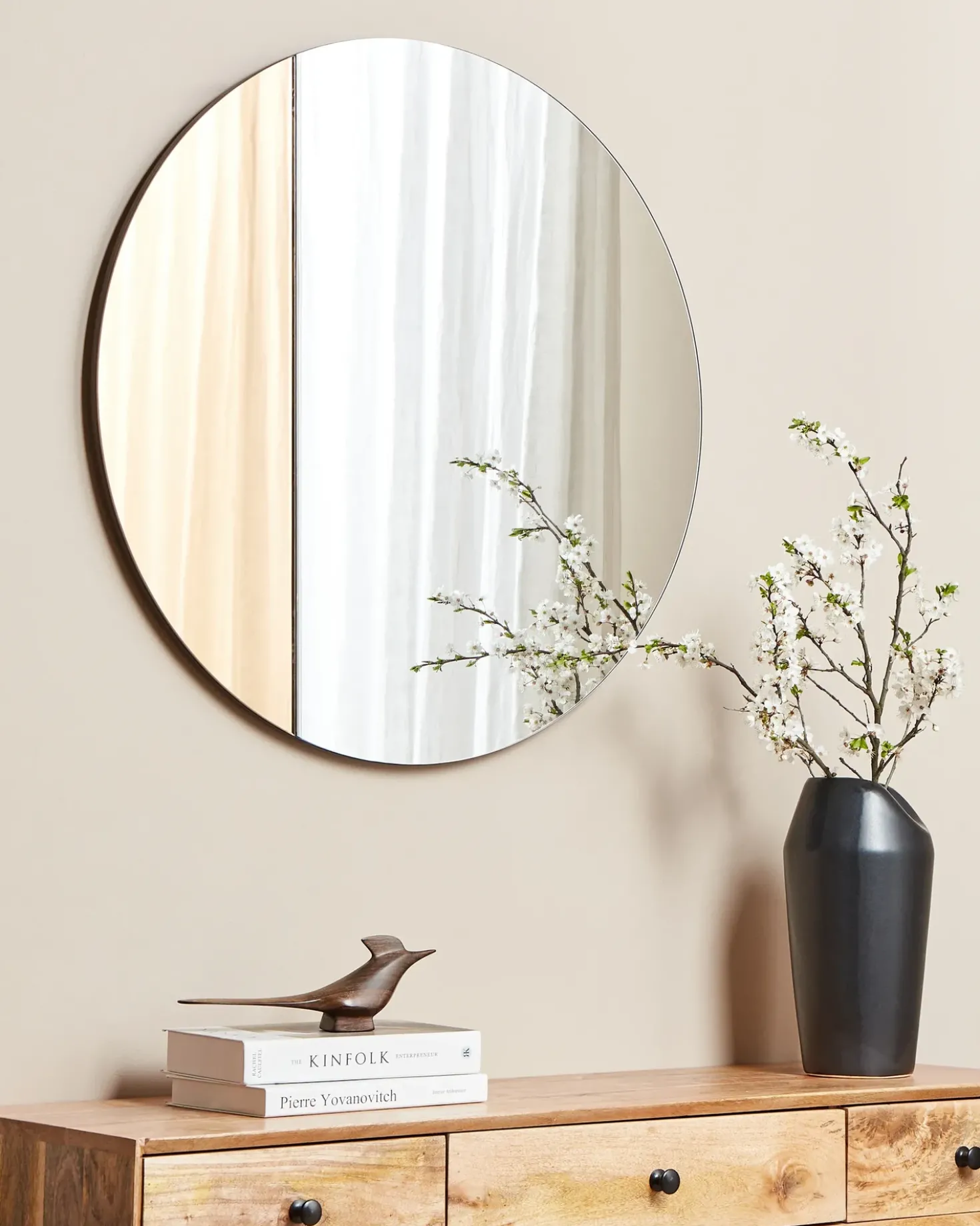 Specchio CHARRON 80 cm 80 cm Oro rosa