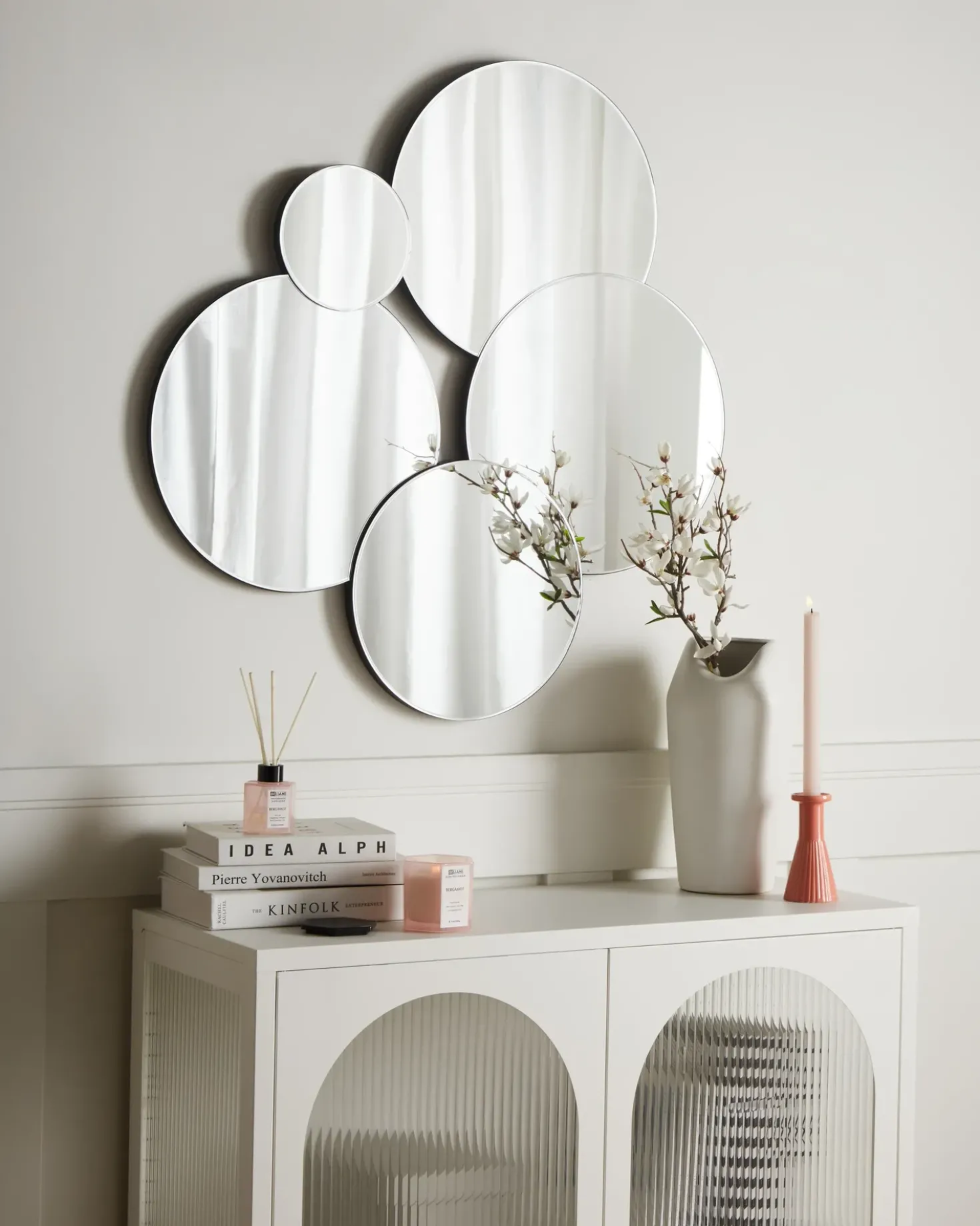Specchio CLAIS 82 cm 80 cm Argento