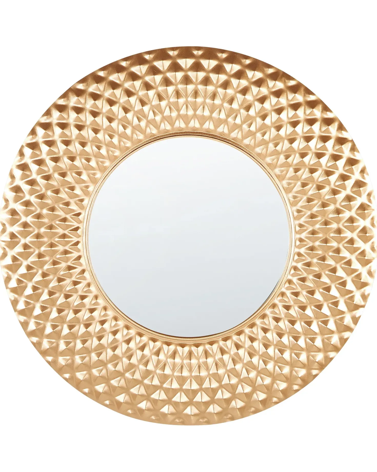 Specchio COMBE 60 cm 60 cm Metallo Oro