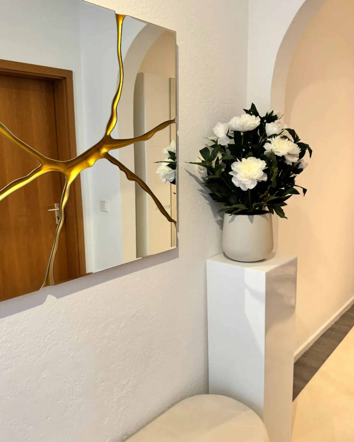 Specchio COOLE 80 cm 80 cm Oro