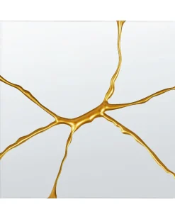 Specchio COOLE 80 cm 80 cm Oro