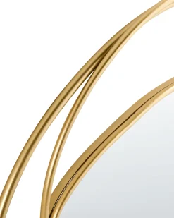 Specchio COURCY 50 cm 54 cm Metallo Oro