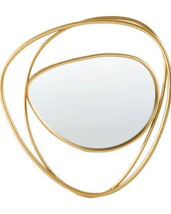 Specchio COURCY 50 cm 54 cm Metallo Oro