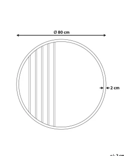 Specchio COUST 80 cm 80 cm Oro