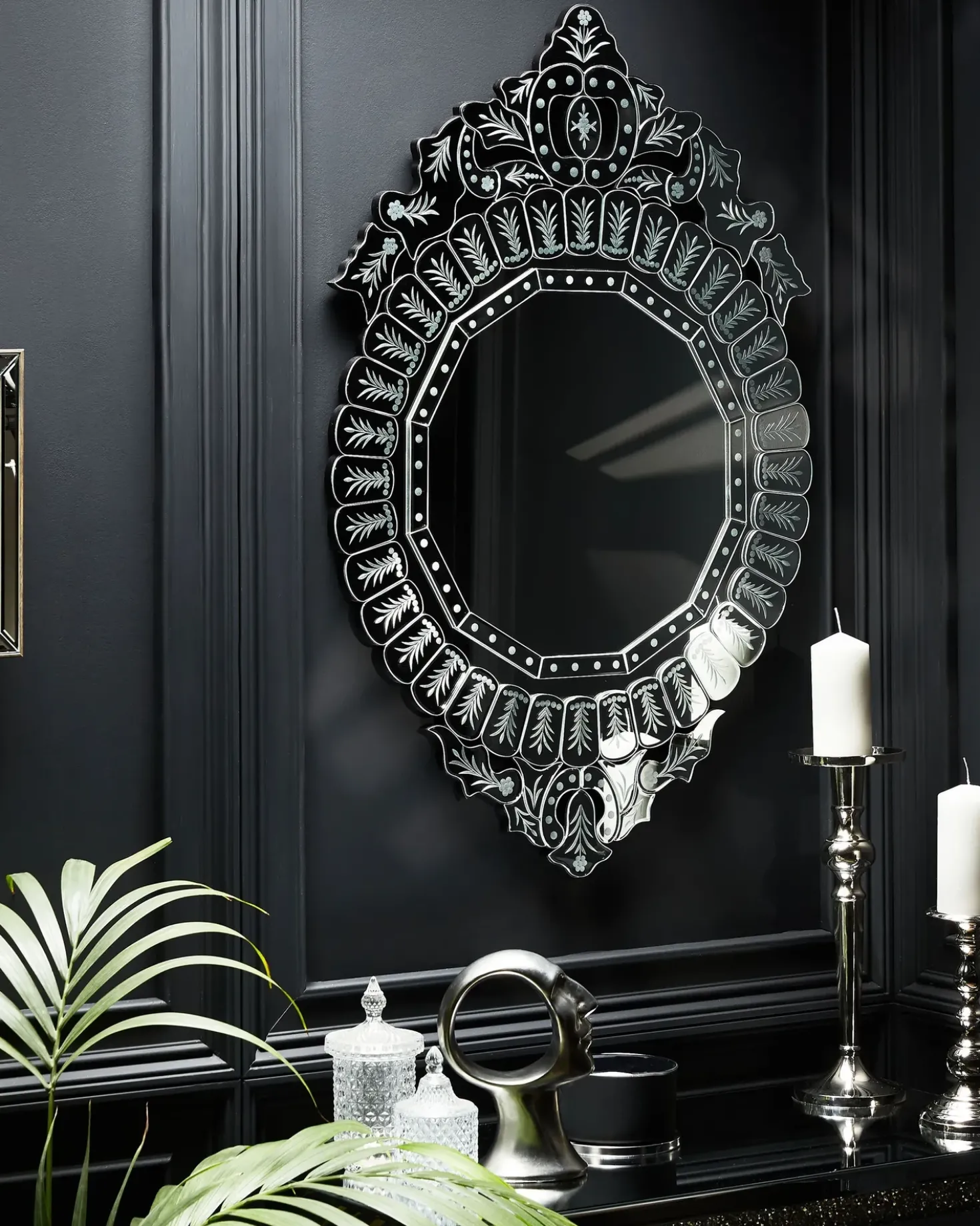 Specchio CRAON 67 cm 100 cm Argento