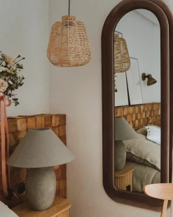 Specchio CULAN 60 cm 160 cm Velluto Rosa