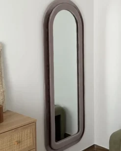 Specchio CULAN 60 cm 160 cm Velluto Rosa