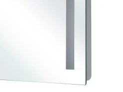 Specchio da bagno con luce LED LIRAC 70 cm 60 cm Argento