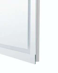 Specchio da bagno con luce LED PRENOIS 80 cm 60 cm Argento