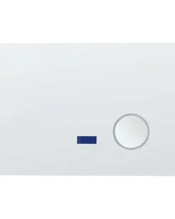 Specchio da bagno con luce LED MONTARON 80 cm 60 cm Argento