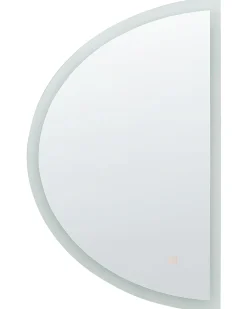 Specchio da bagno con luce LED BEZONS 49 cm 80 cm Argento