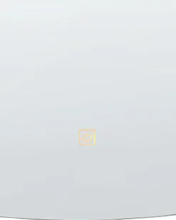 Specchio da bagno con luce LED BERGERAC 58 cm 78 cm Argento