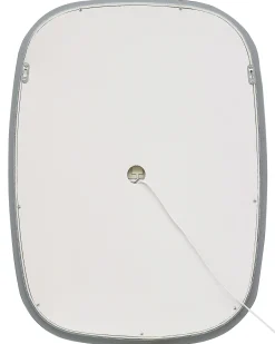 Specchio da bagno con luce LED BERGERAC 58 cm 78 cm Argento