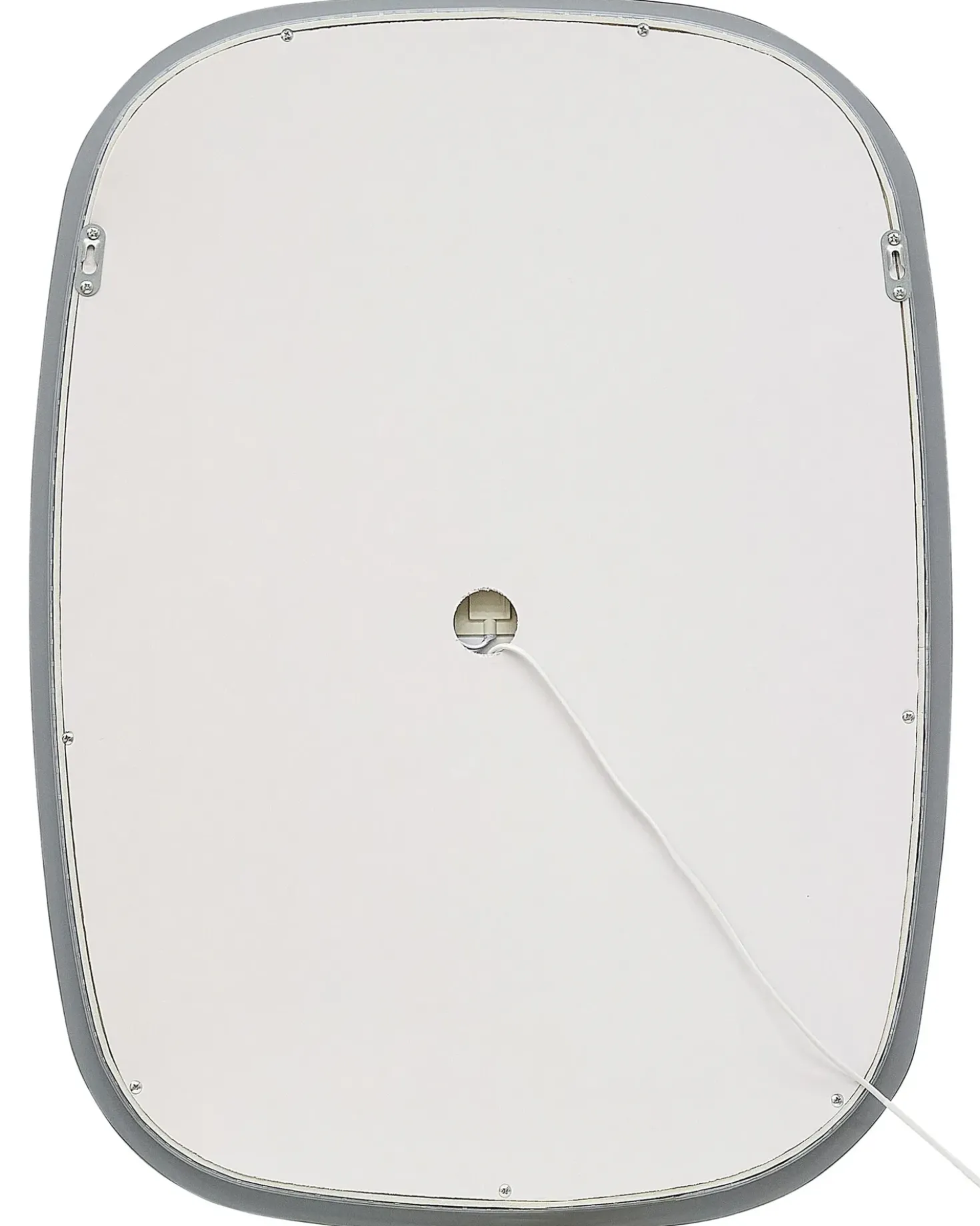 Specchio da bagno con luce LED BERGERAC 58 cm 78 cm Argento