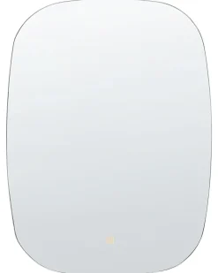 Specchio da bagno con luce LED BERGERAC 58 cm 78 cm Argento
