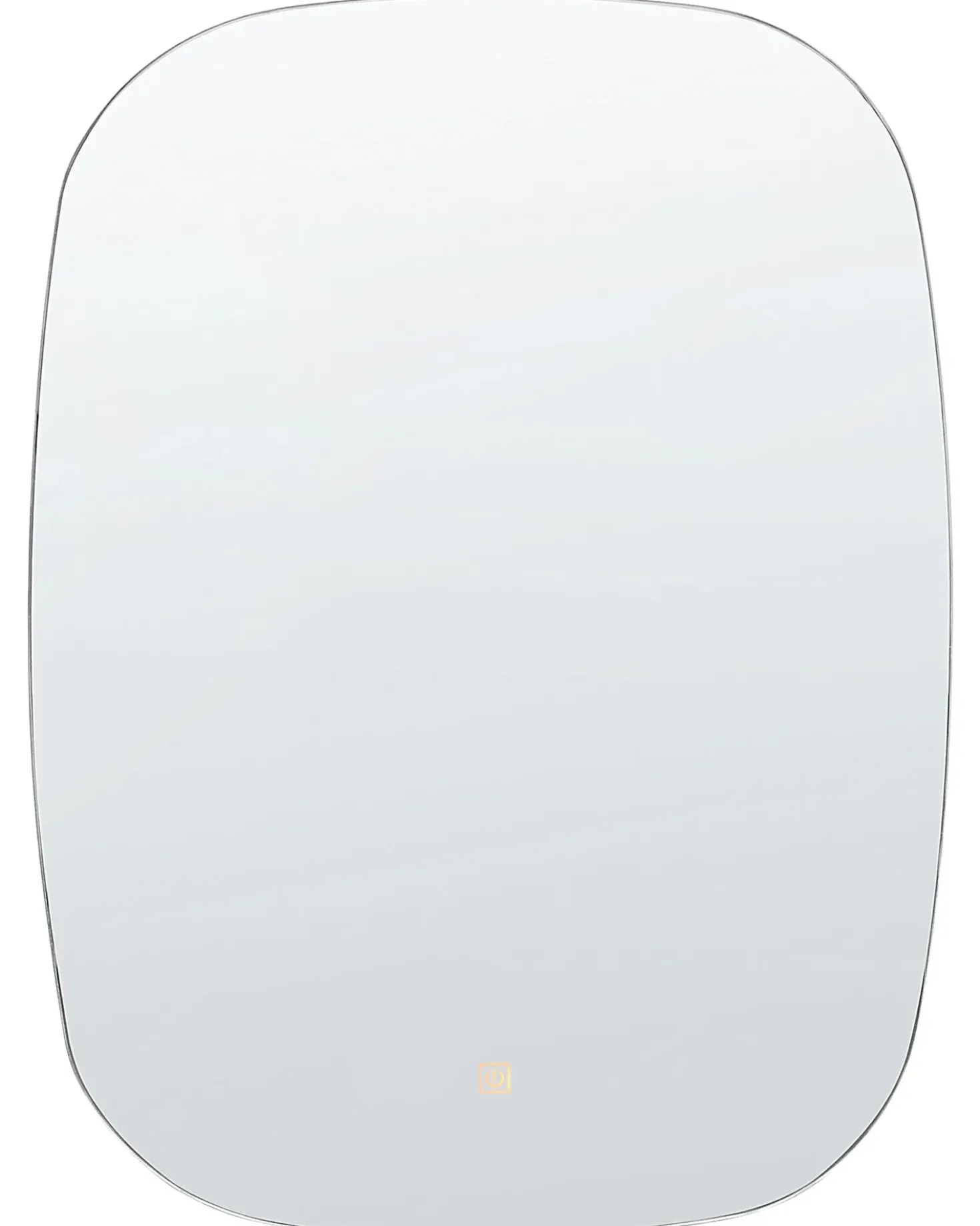 Specchio da bagno con luce LED BERGERAC 58 cm 78 cm Argento
