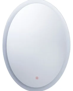 Specchio da bagno con luce LED VIRIAT 60 cm 80 cm Argento