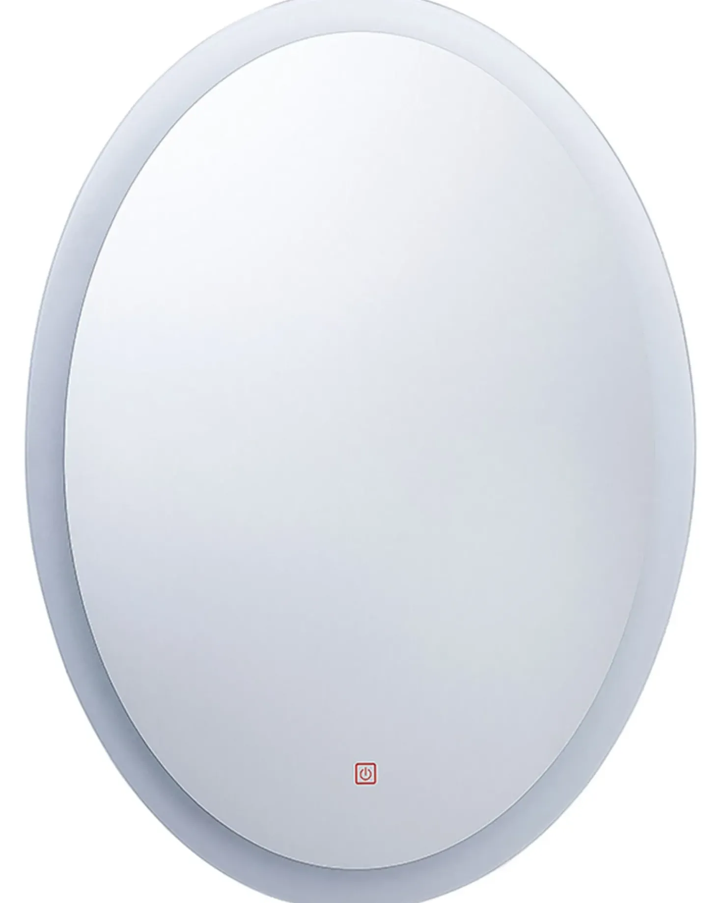 Specchio da bagno con luce LED VIRIAT 60 cm 80 cm Argento
