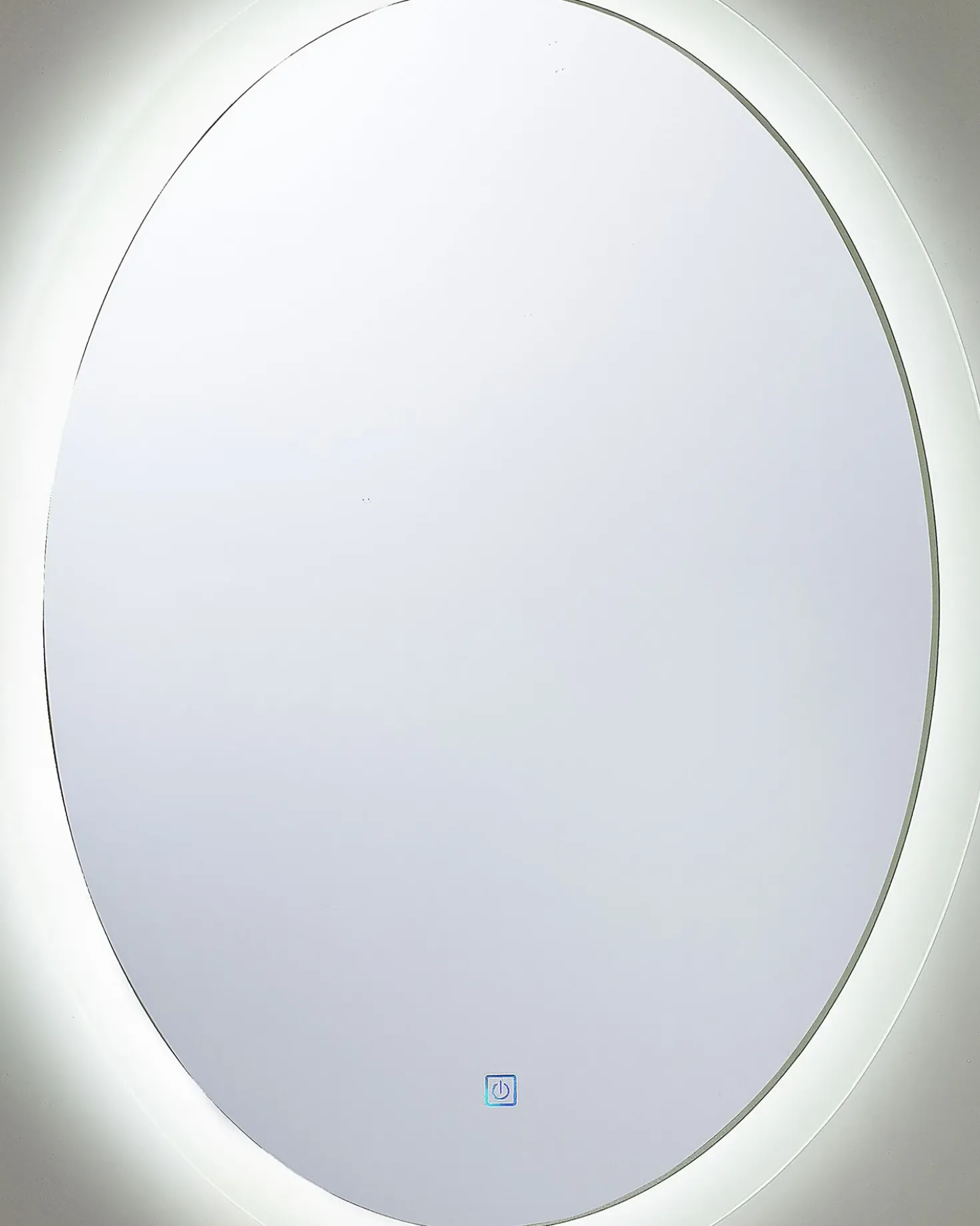 Specchio da bagno con luce LED VIRIAT 60 cm 80 cm Argento