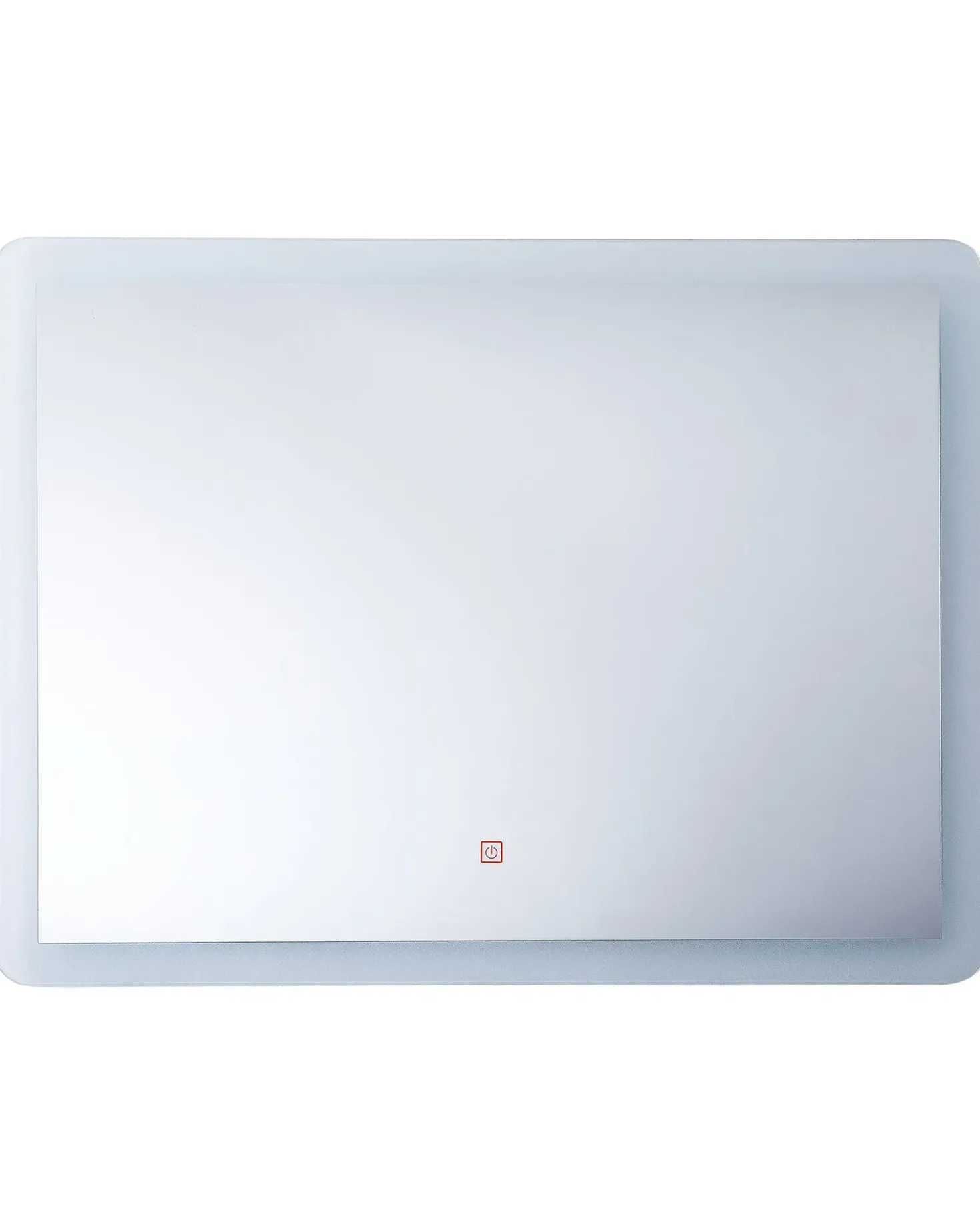 Specchio da bagno con luce LED CORROY 80 cm 60 cm Argento