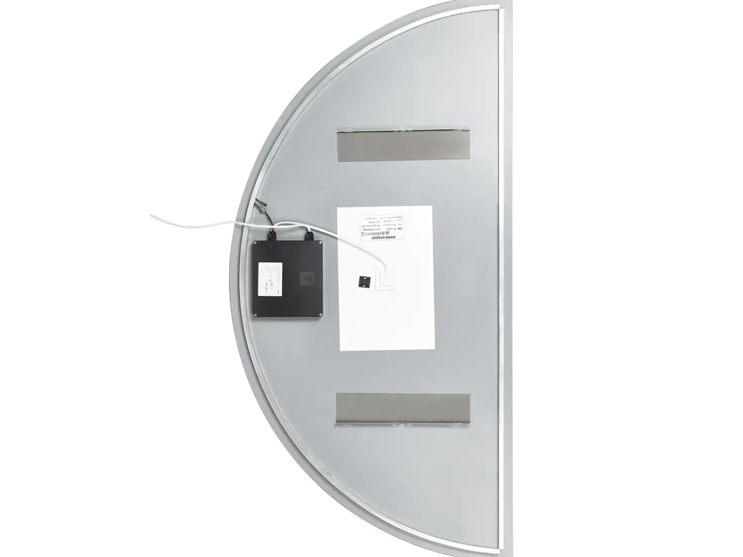 Specchio da bagno con luce LED LOUE 60 cm 120 cm Argento