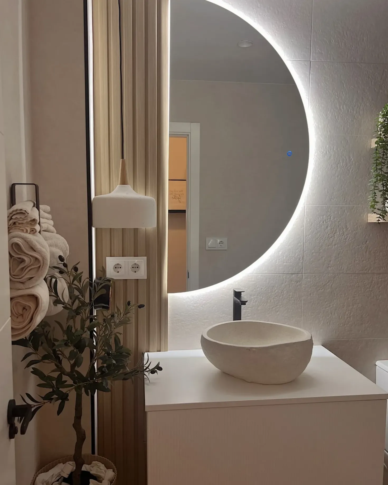 Specchio da bagno con luce LED LOUE 60 cm 120 cm Argento