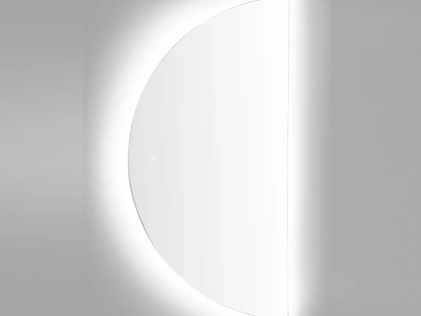 Specchio da bagno con luce LED LOUE 60 cm 120 cm Argento